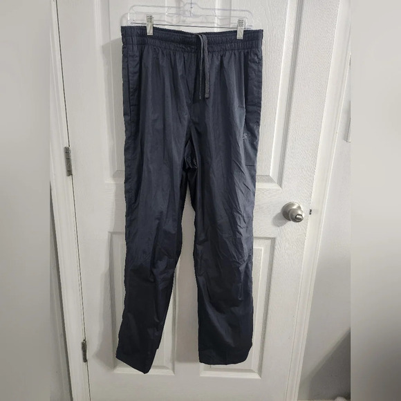 Starter vintage blue 90s y2k windbreaker pants ankle zip elastic waist medium - Picture 1 of 9